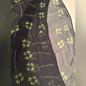 Beautiful silk Echo scarf shamrocks